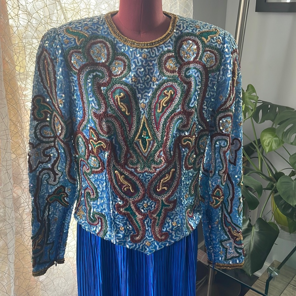 Vintage Beaded Gown by Designer Richilene for Neiman Marcus